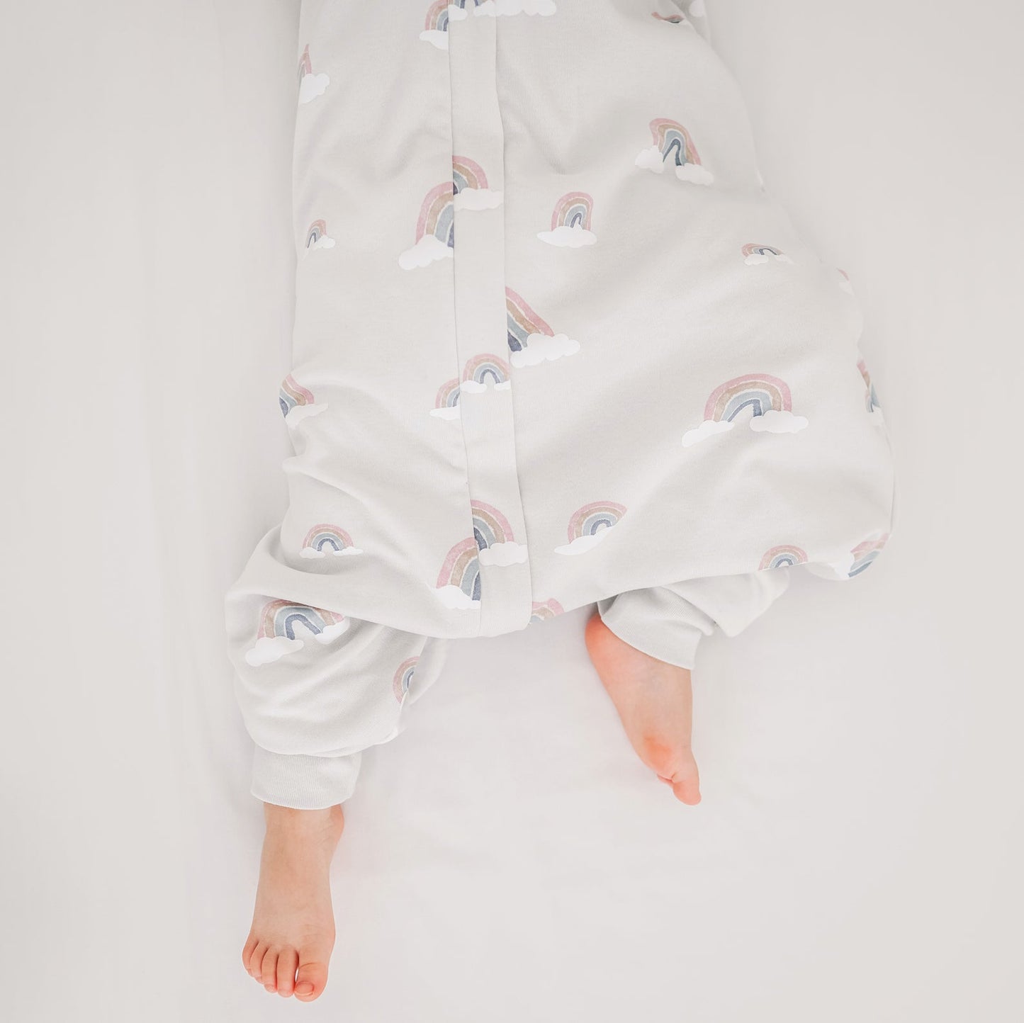 4 Season® Baby Sleep Bag with Feet, Merino Wool & Organic Cotton, Rainbow