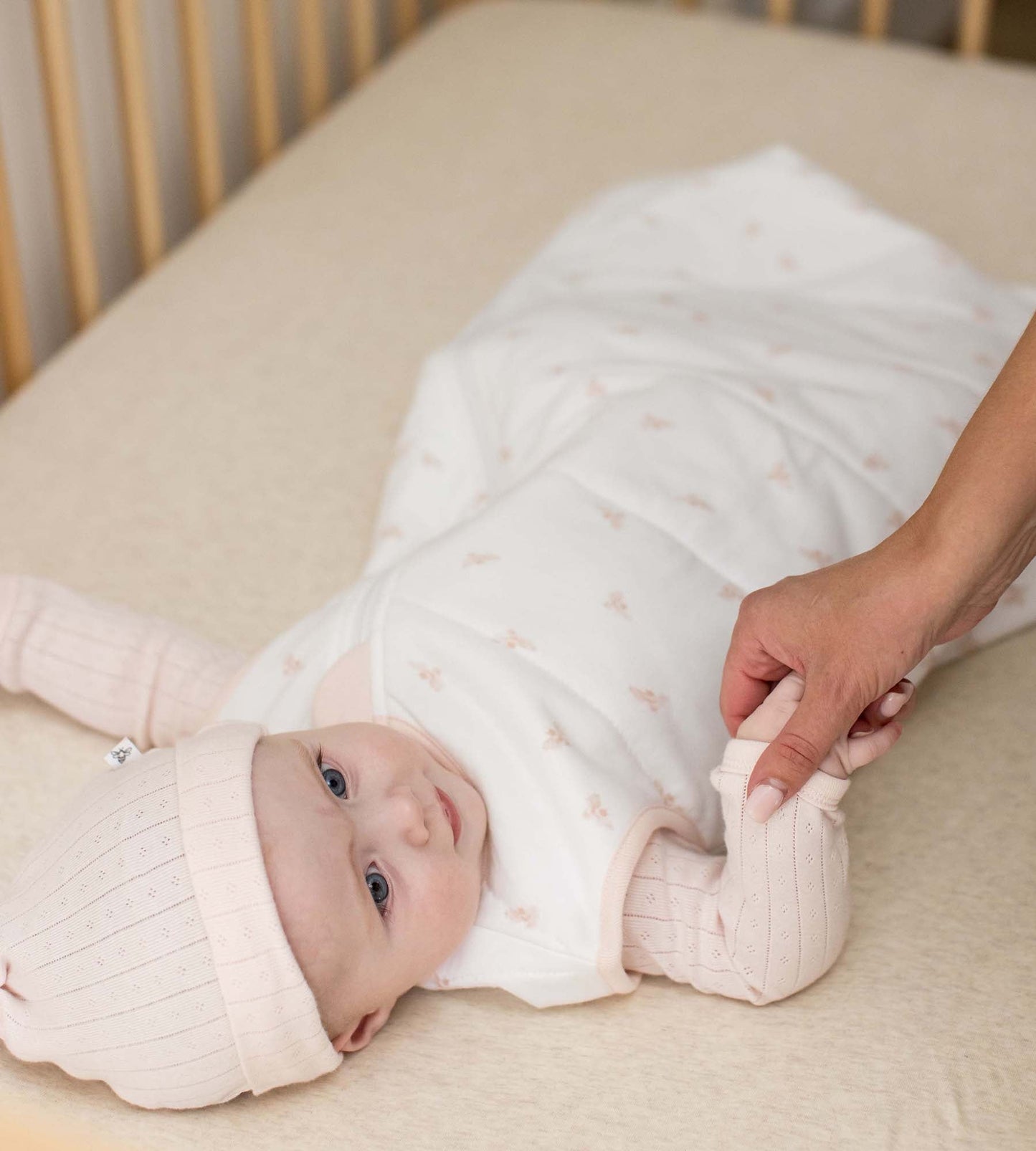 Golden Bee Organic Warmer Beekeeper™ Wearable Baby Blanket - Ranunculus