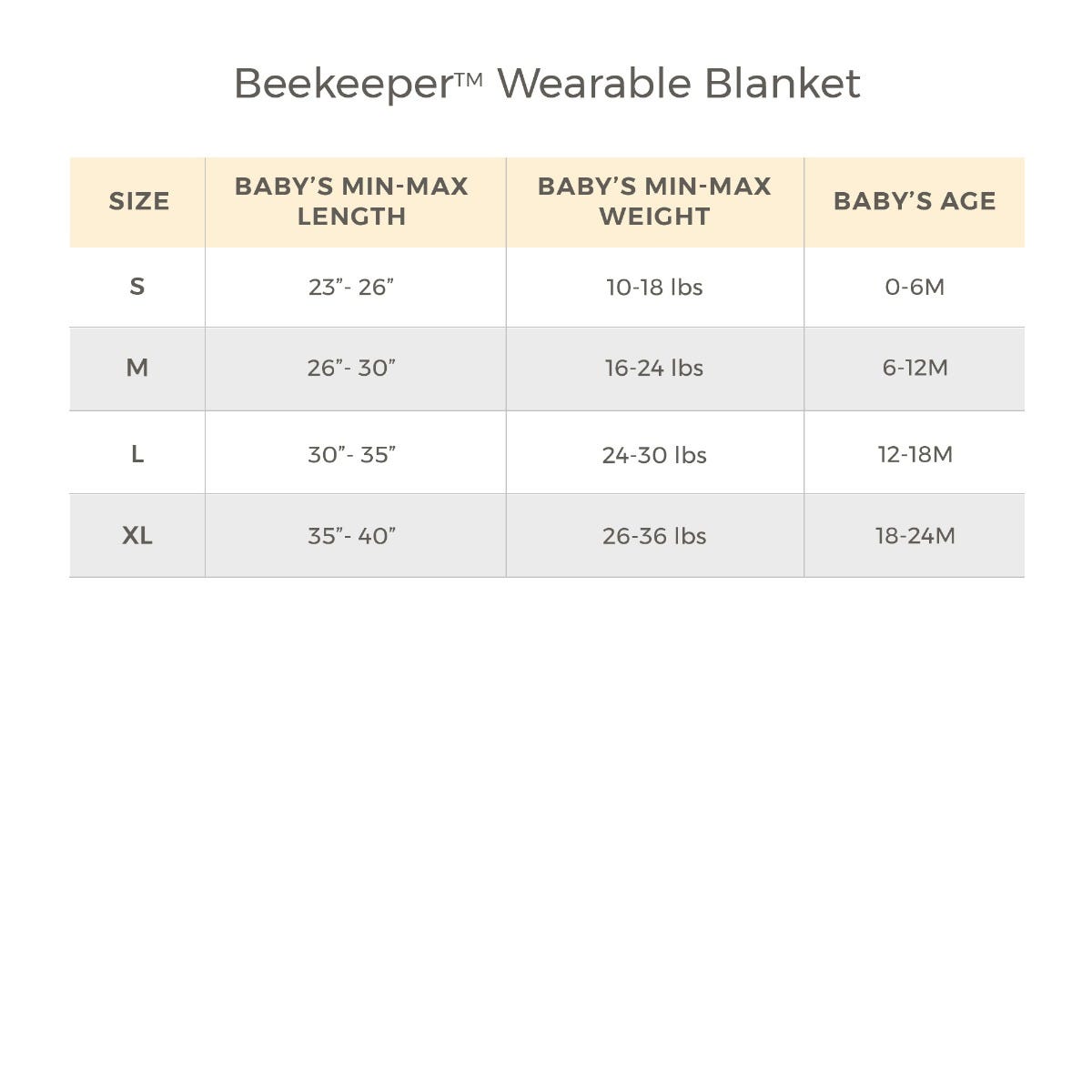 Solid Organic Warmer Beekeeper™ Wearable Baby Blanket - Quarry